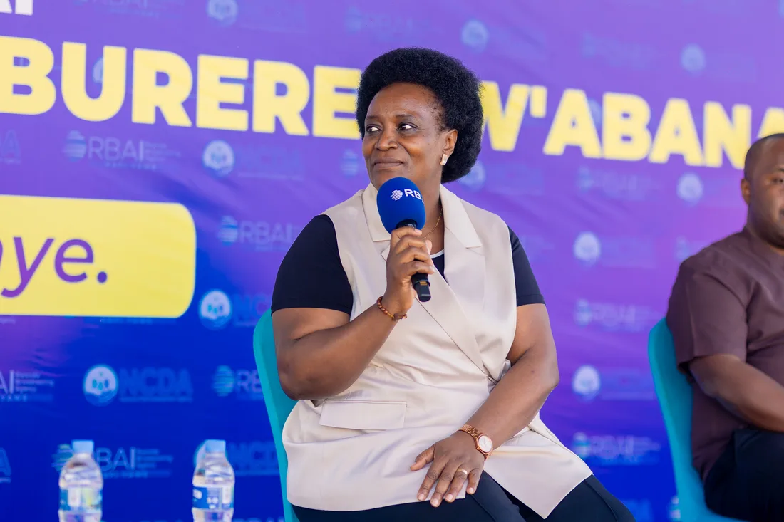 Panelist at the Ukwezi Kw'Abana broadcast event
