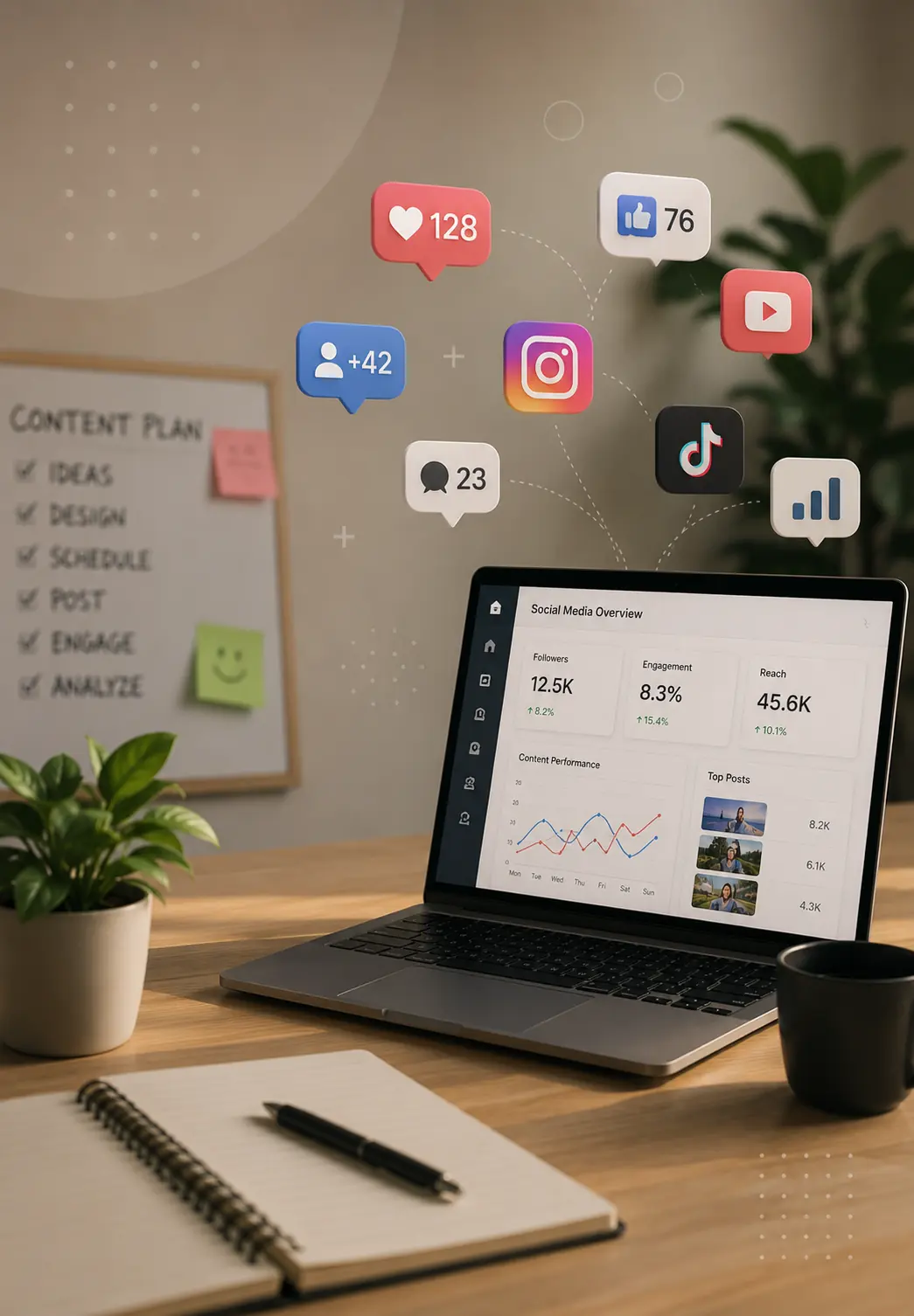 Social media content management for TrueStory Africa