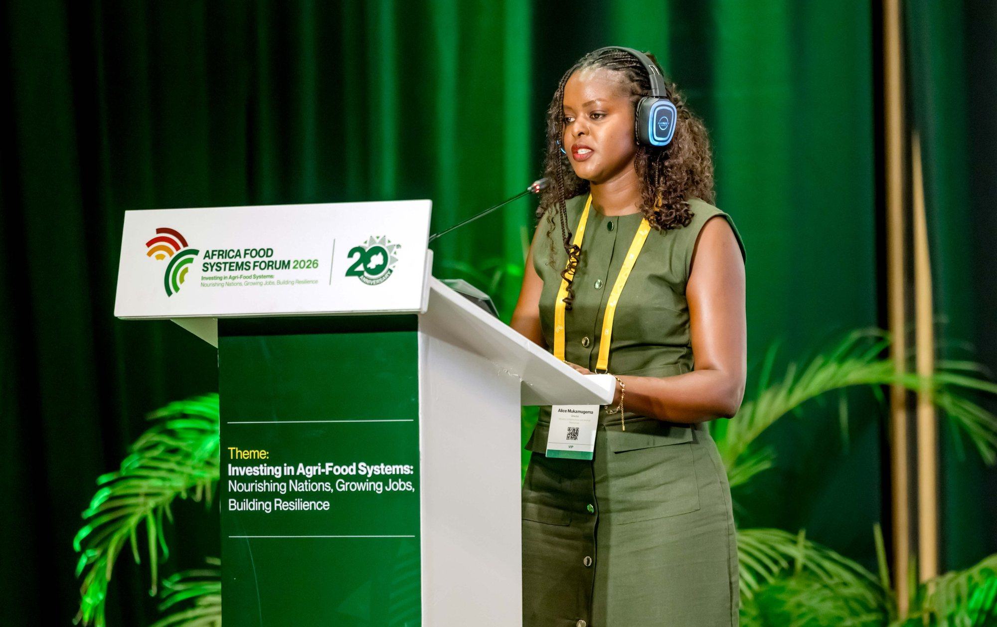 Speaker at the forum