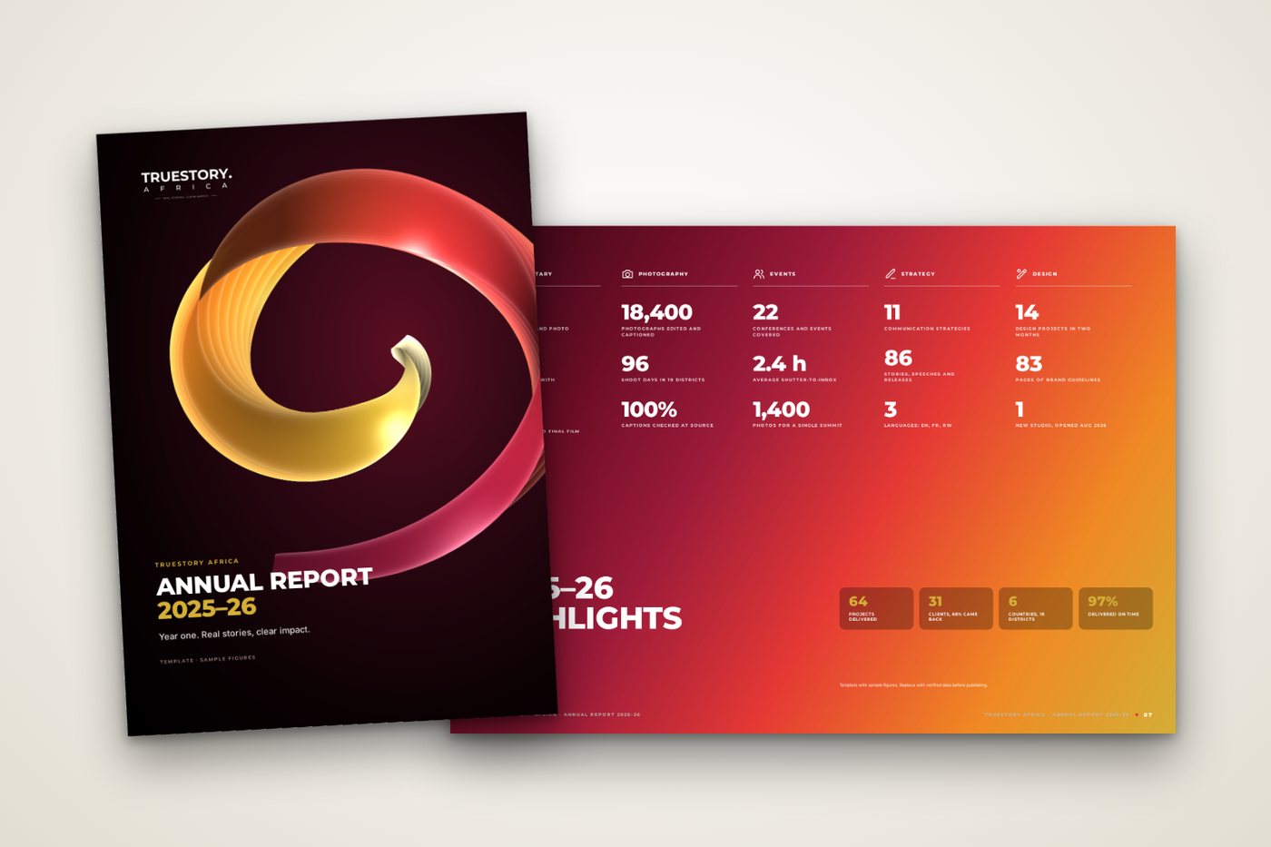 Annual report and company profile designed by TrueStory Africa