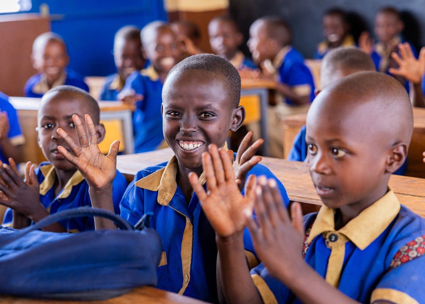 A Primary class during a lesson