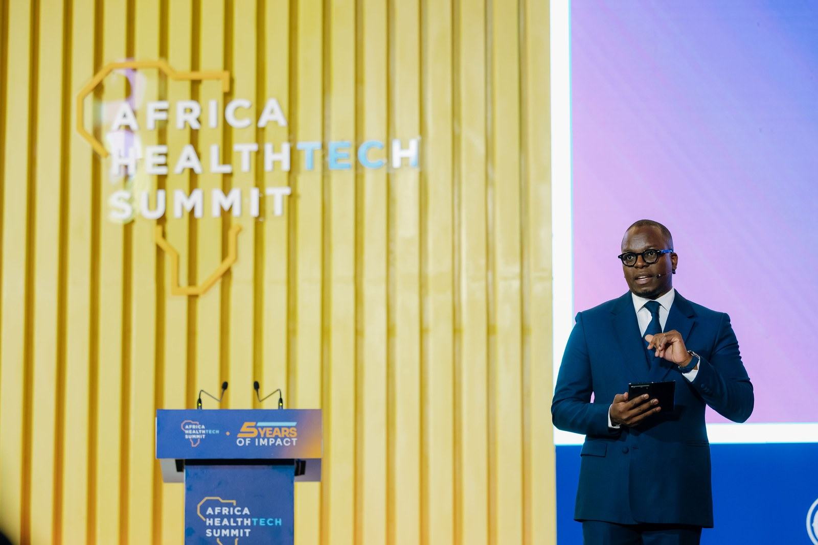 The host opens the summit