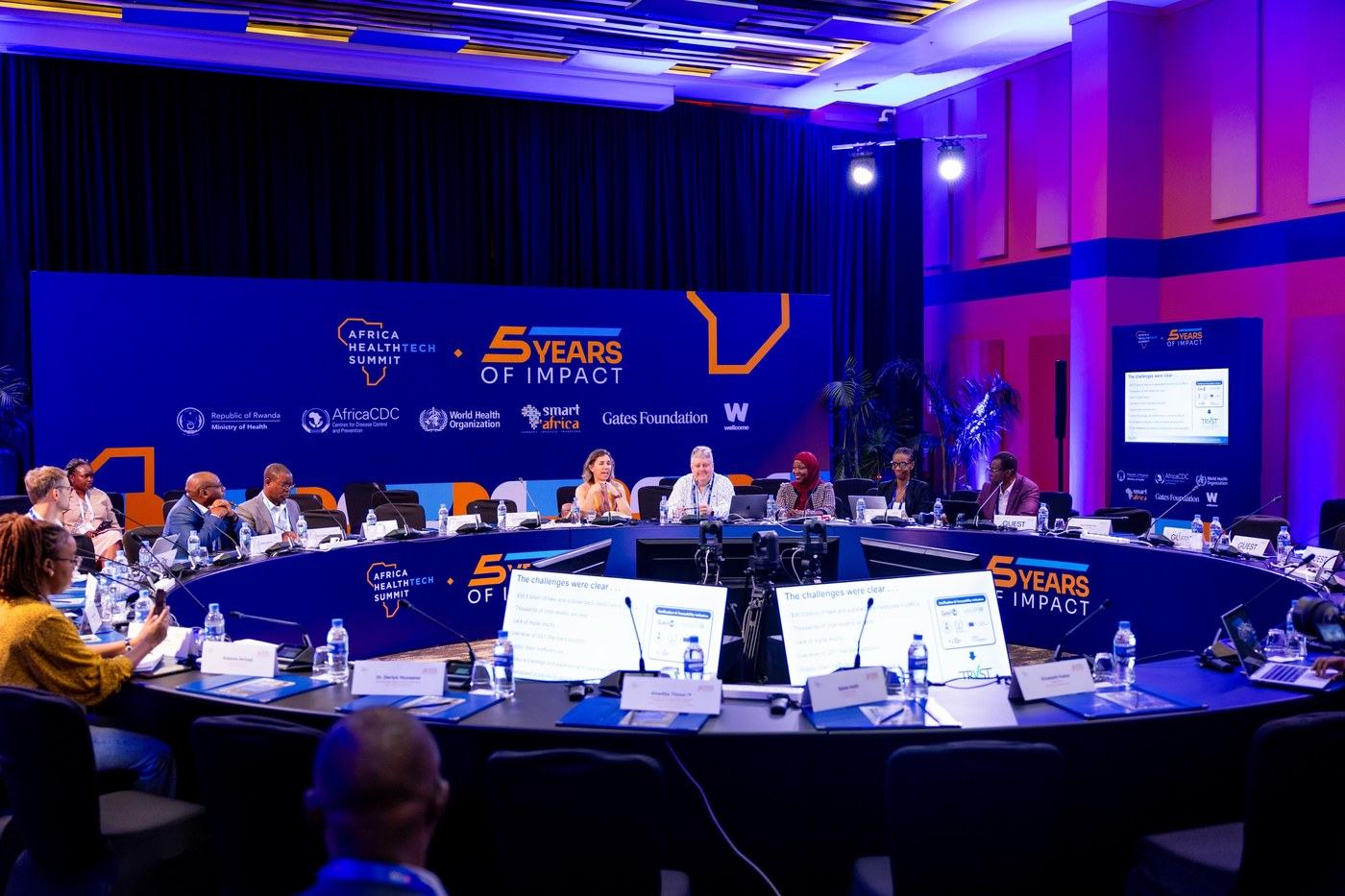 Round-table room set-up, Kigali Convention Centre