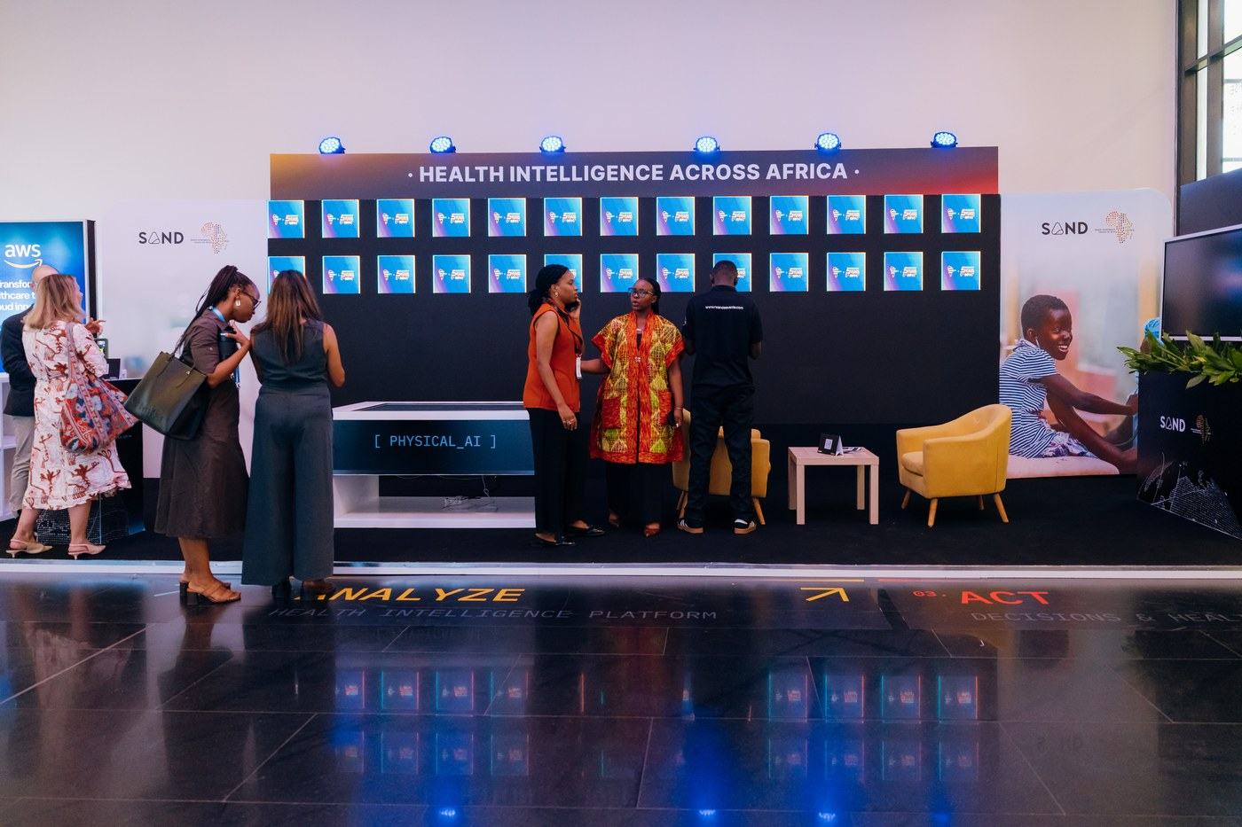Health intelligence across Africa, exhibition stand