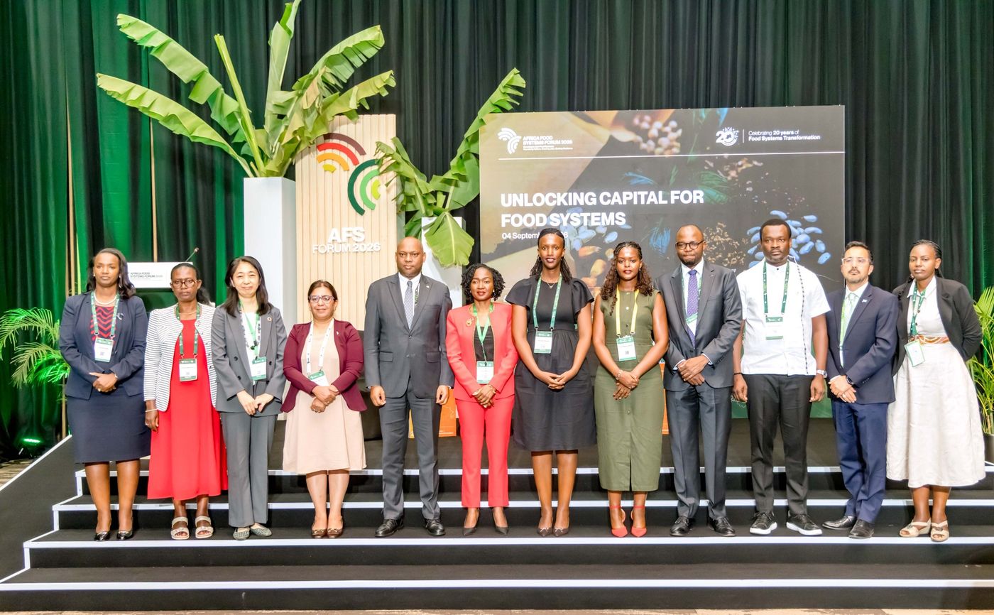 Speakers on stage, Africa Food Systems Forum
